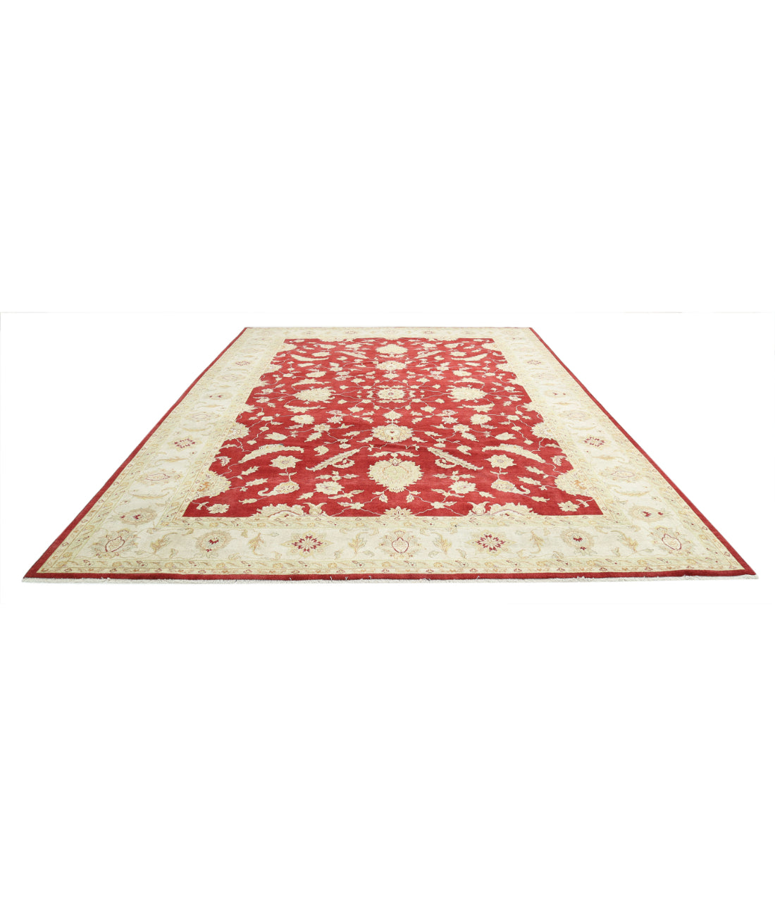 Ziegler 9'10'' X 14'0'' Hand-Knotted Wool Rug 9'10'' x 14'0'' (295 X 420) / Red / Ivory