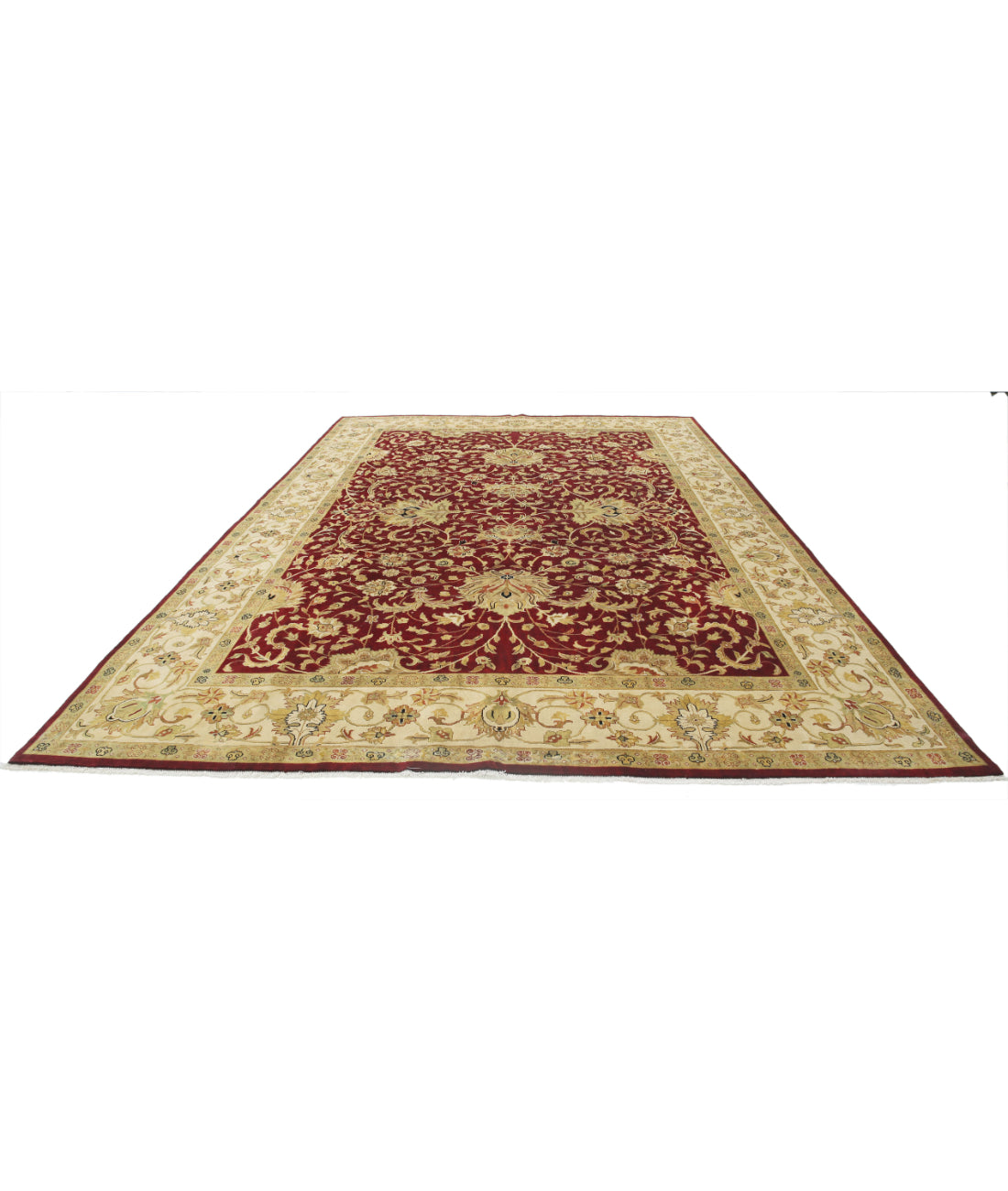 Ziegler 9'9'' X 13'10'' Hand-Knotted Wool Rug 9'9'' x 13'10'' (293 X 415) / Burgundy / Ivory
