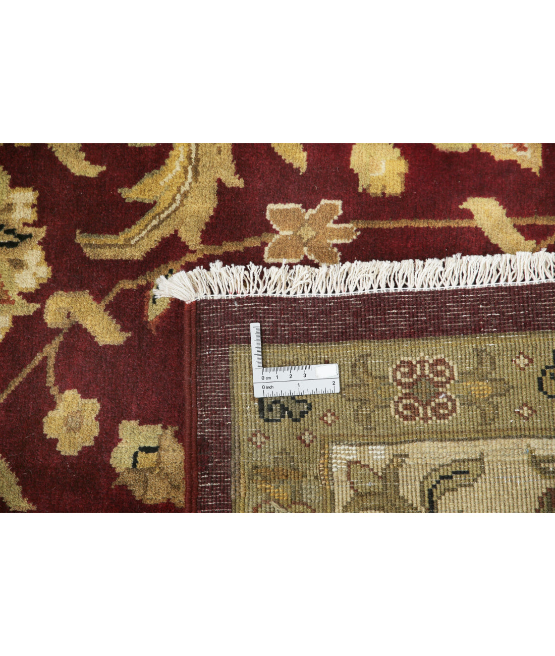 Ziegler 9'9'' X 13'10'' Hand-Knotted Wool Rug 9'9'' x 13'10'' (293 X 415) / Burgundy / Ivory