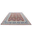 Ziegler 9'0'' X 12'0'' Hand-Knotted Wool Rug 9'0'' x 12'0'' (270 X 360) / Red / Blue