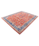 Bakshaish 7'9'' X 9'8'' Hand-Knotted Wool Rug 7'9'' x 9'8'' (233 X 290) / Rust / Blue