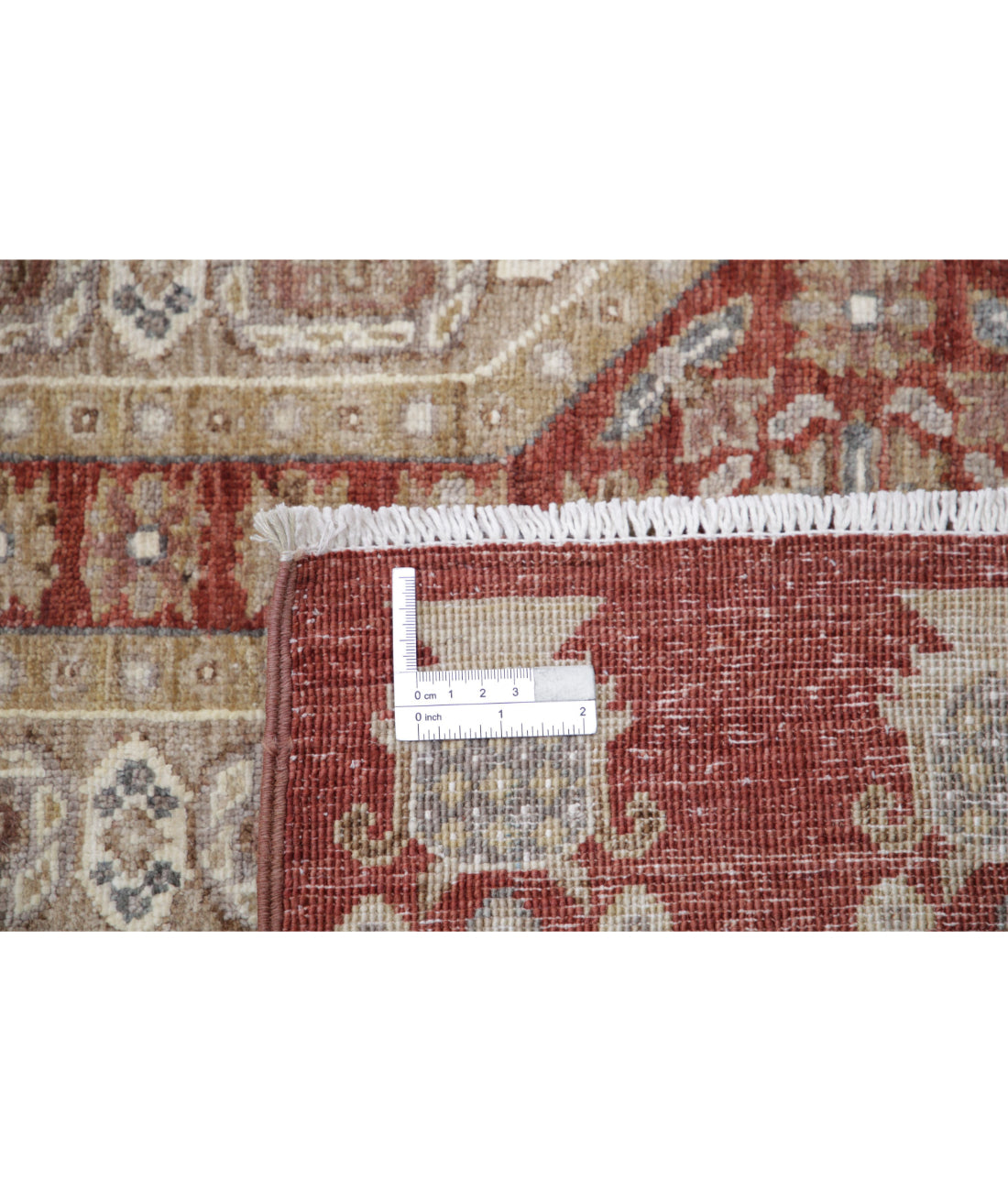 Ziegler 9'9'' X 13'4'' Hand-Knotted Wool Rug 9'9'' x 13'4'' (293 X 400) / Rust / Taupe