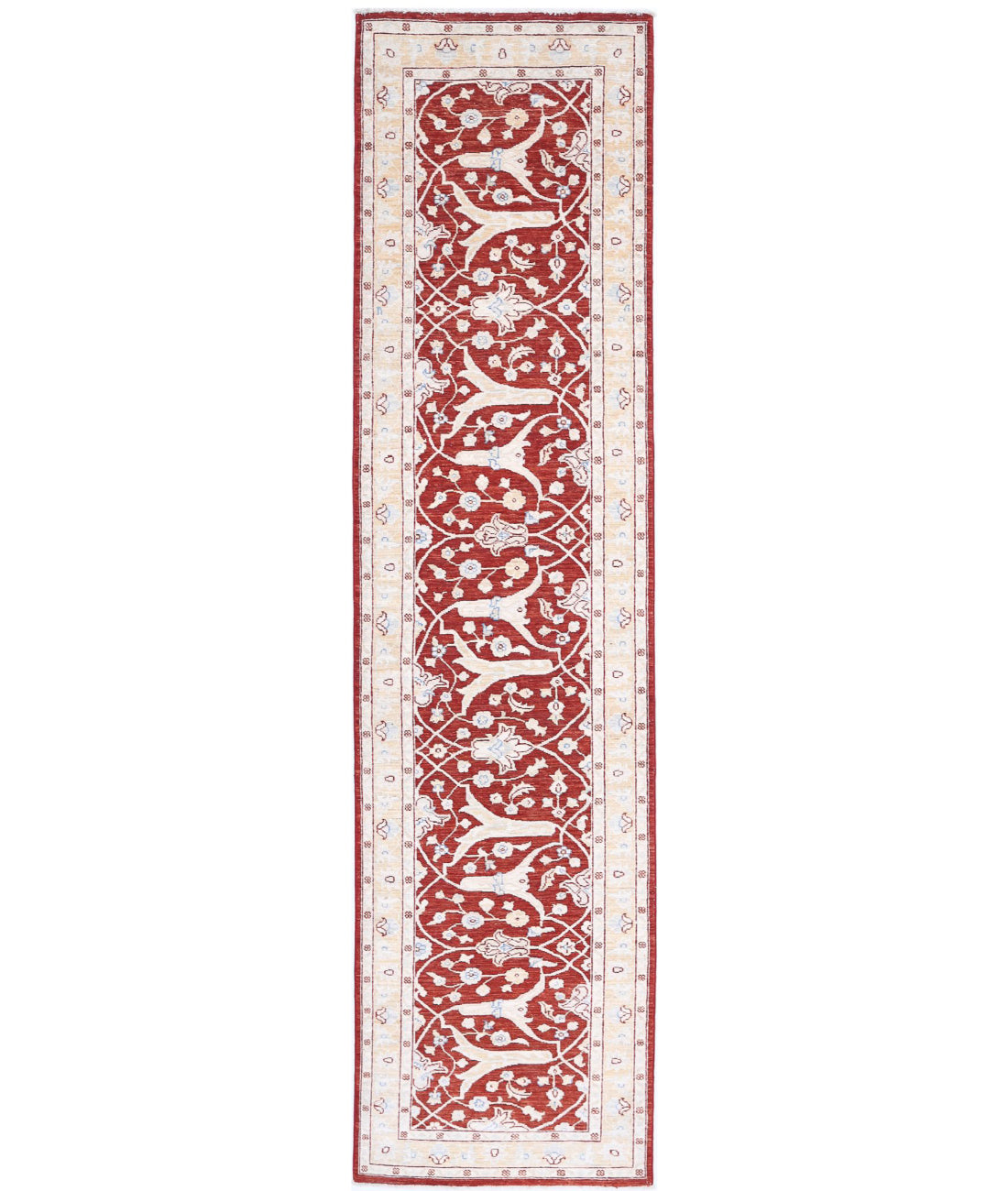 Ziegler 2'5'' X 10'0'' Hand-Knotted Wool Rug 2'5'' x 10'0'' (73 X 300) / Red / Gold
