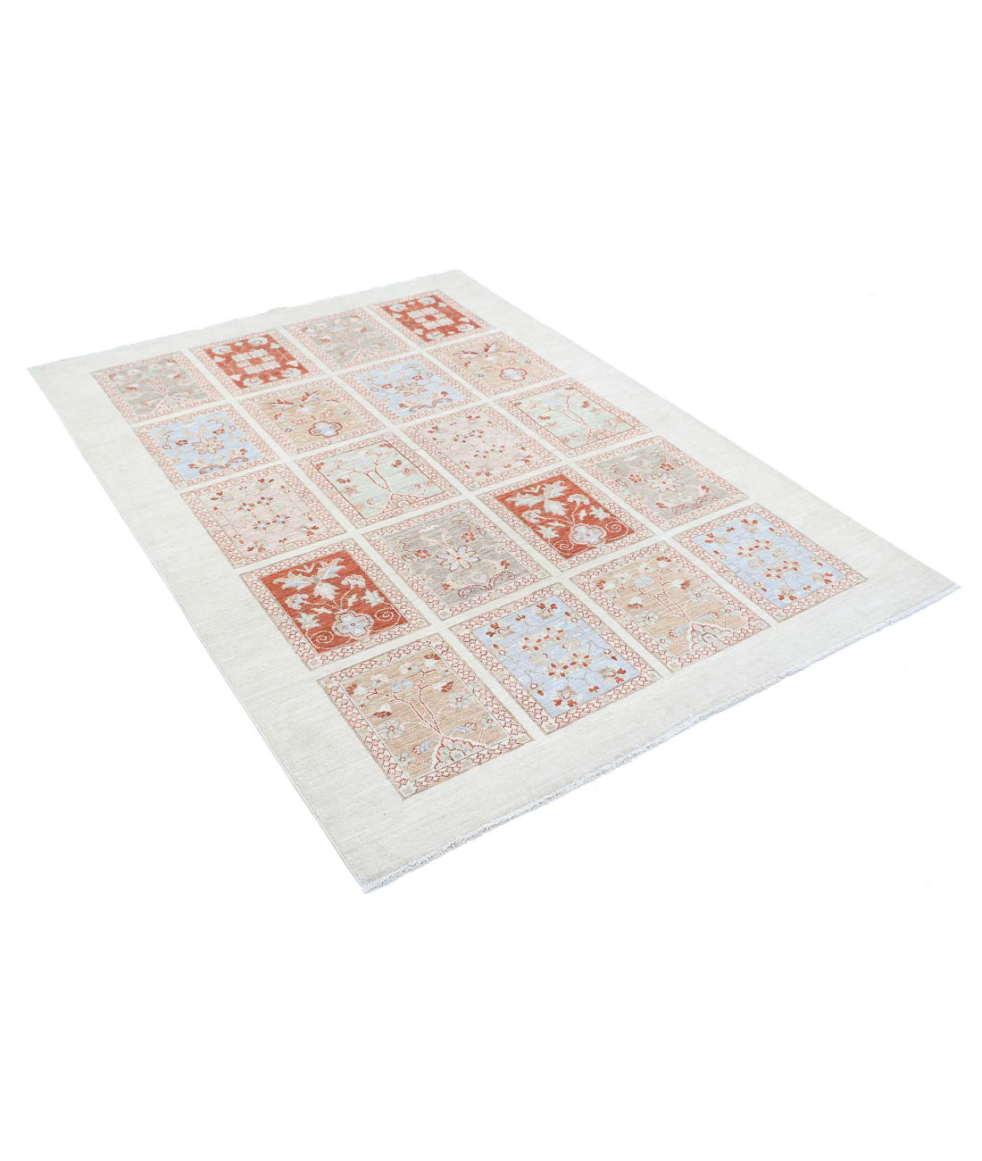 Bakhtiari 4'9'' X 6'4'' Hand-Knotted Wool Rug 4'9'' x 6'4'' (143 X 190) / Ivory / Ivory