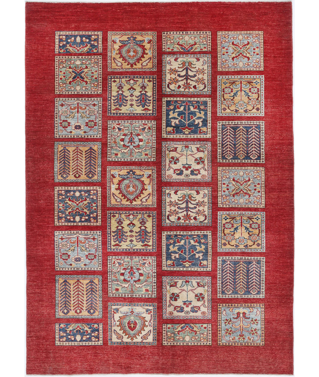 Bakhtiari 5'9'' X 8'0'' Hand-Knotted Wool Rug 5'9'' x 8'0'' (173 X 240) / Red / Red