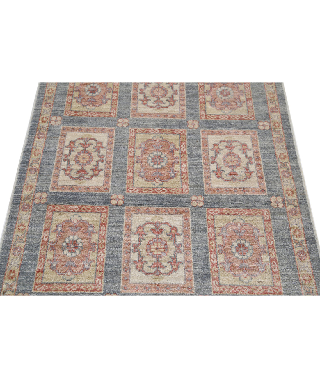 Bakhtiari 3'0'' X 4'9'' Hand-Knotted Wool Rug 3'0'' x 4'9'' (90 X 143) / Grey / Grey