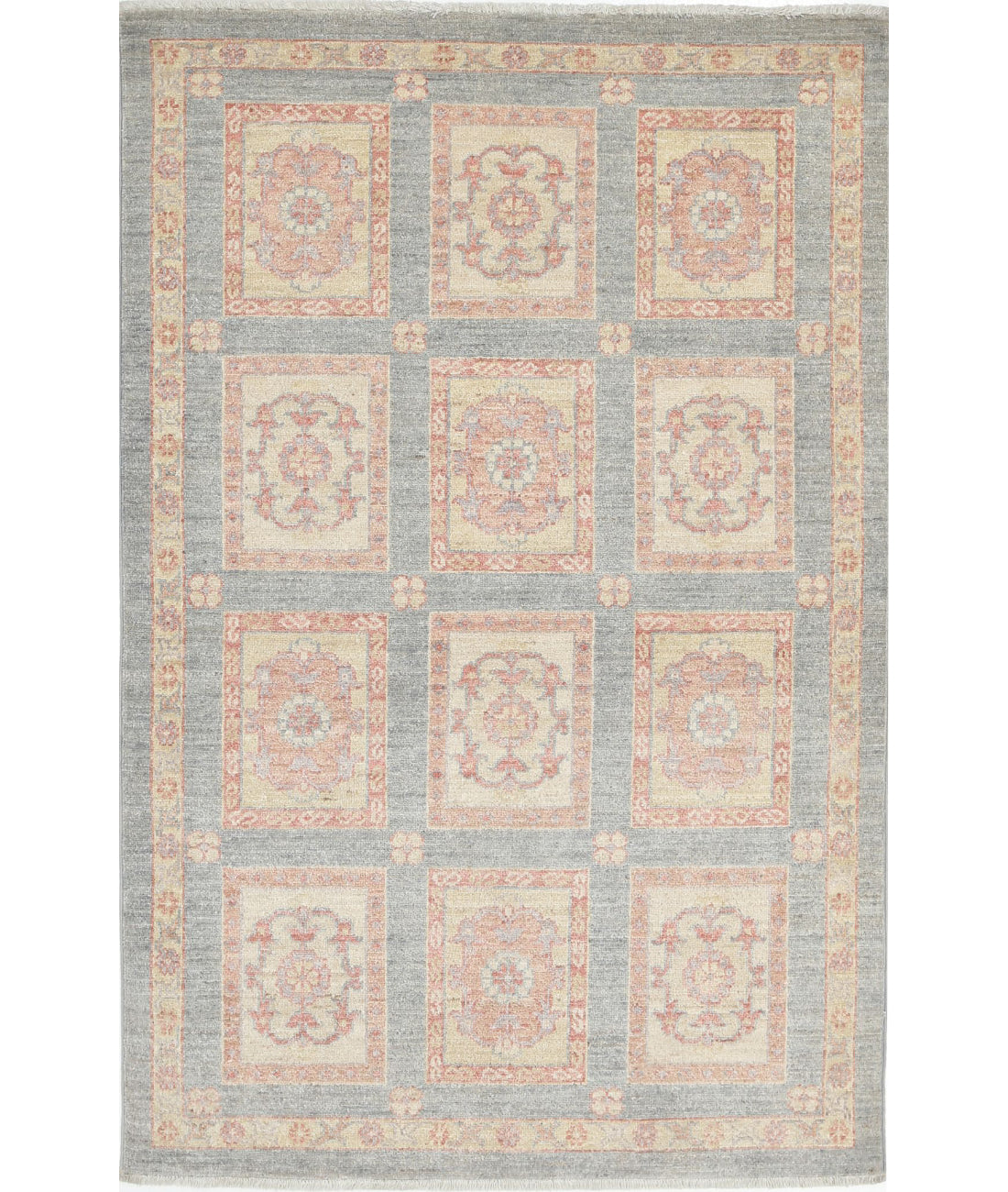 Bakhtiari 3'2'' X 4'9'' Hand-Knotted Wool Rug 3'2'' x 4'9'' (95 X 143) / Grey / Grey