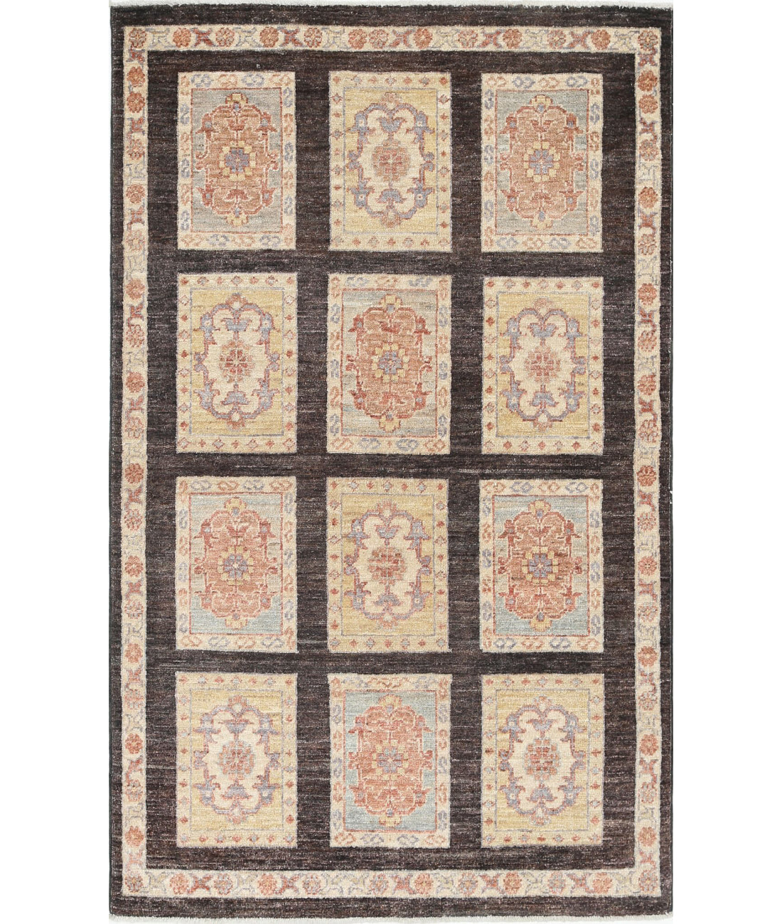 Bakhtiari 3'0'' X 4'11'' Hand-Knotted Wool Rug 3'0'' x 4'11'' (90 X 148) / Brown / Brown