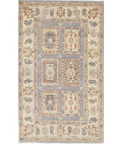 Bakhtiari 3'0'' X 5'0'' Hand-Knotted Wool Rug 3'0'' x 5'0'' (90 X 150) / Grey / Ivory
