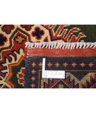 Afghan 2' 11" X 10' 2" Hand-Knotted Wool Rug 2' 11" X 10' 2" (89 X 310) / Green / Ivory
