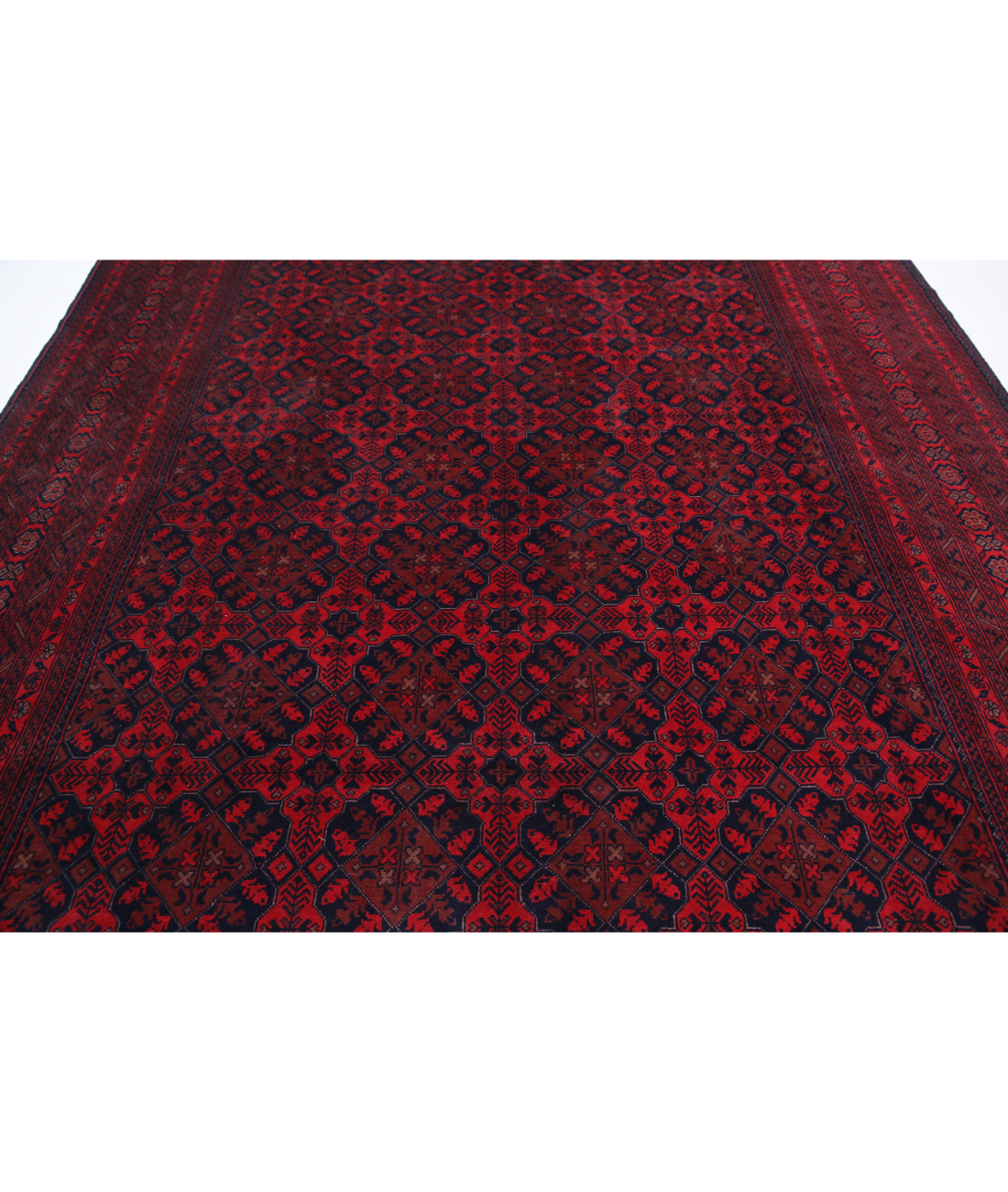 Afghan 8'3'' X 11'3'' Hand-Knotted Wool Rug 8'3'' x 11'3'' (248 X 338) / Red / N/A