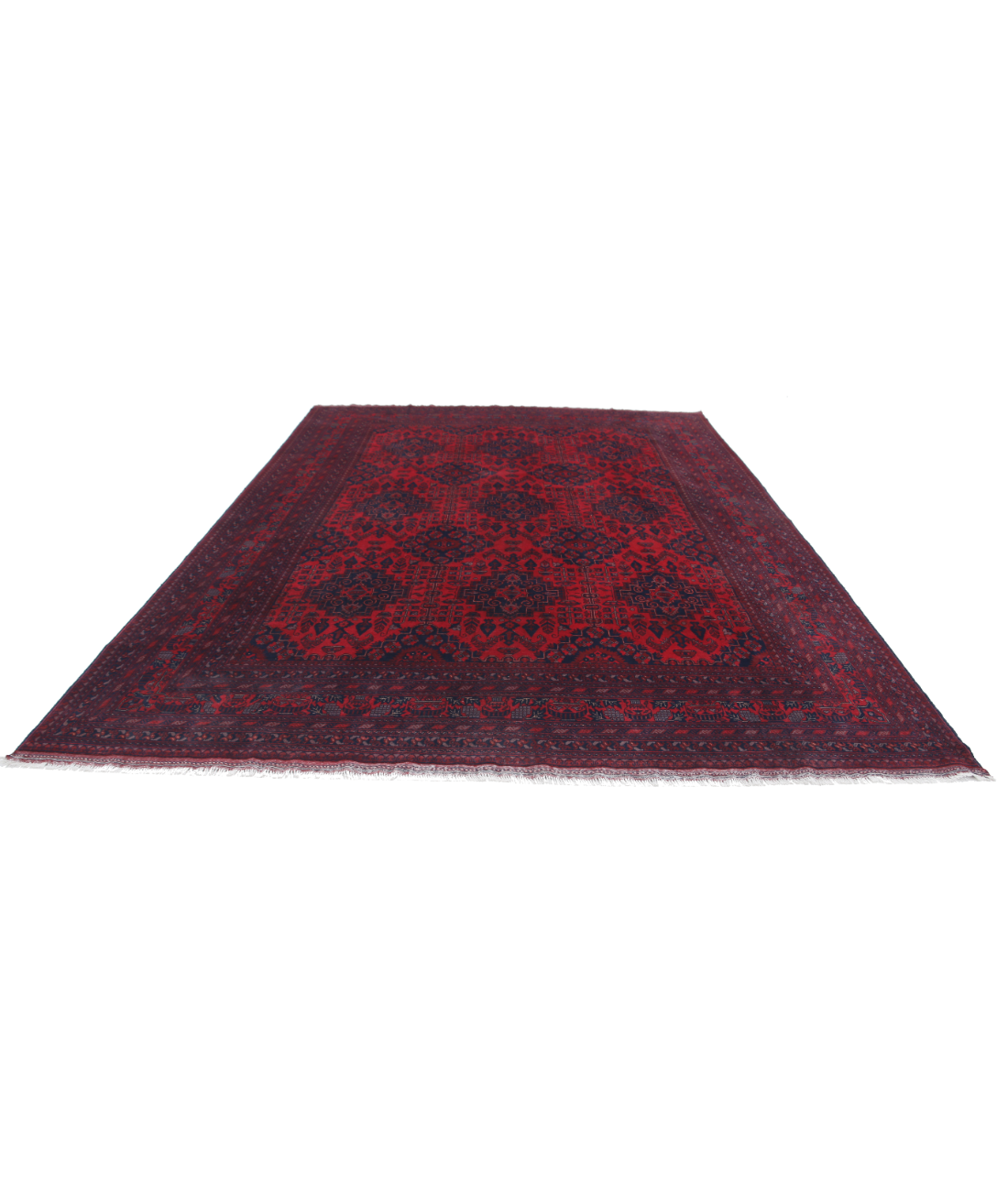 Afghan 9'8'' X 12'10'' Hand-Knotted Wool Rug 9'8'' x 12'10'' (290 X 385) / Red / N/A