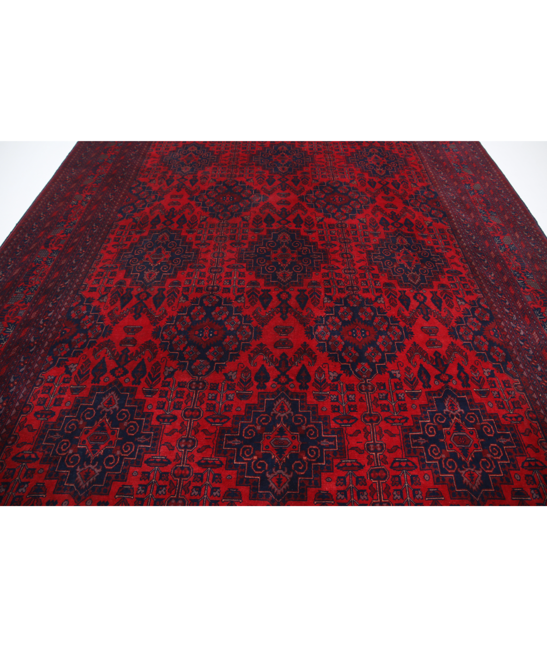 Afghan 9'8'' X 12'10'' Hand-Knotted Wool Rug 9'8'' x 12'10'' (290 X 385) / Red / N/A