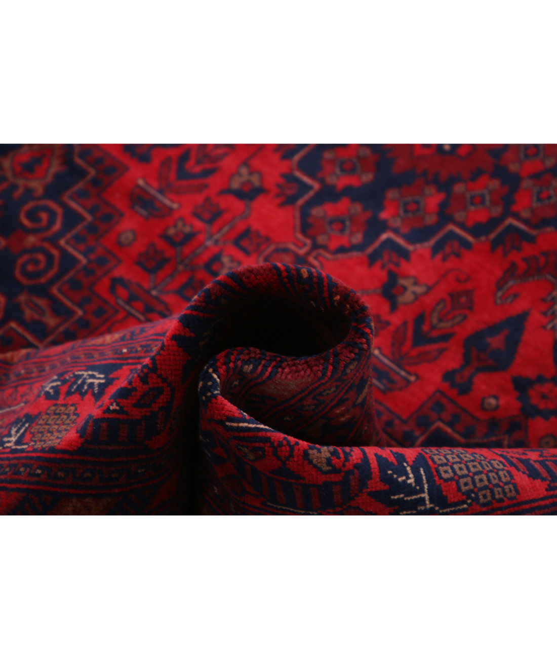 Afghan 9'8'' X 12'10'' Hand-Knotted Wool Rug 9'8'' x 12'10'' (290 X 385) / Red / N/A