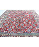 Kazak 11'8'' X 11'6'' Hand-Knotted Wool Rug 11'8'' x 11'6'' (350 X 345) / Red / Ivory