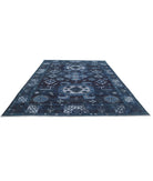 Onyx 8'7'' X 11'7'' Hand-Knotted Wool Rug 8'7'' x 11'7'' (258 X 348) / Blue / Blue