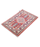 Kazak 1'11'' X 2'11'' Hand-Knotted Wool Rug 1'11'' x 2'11'' (58 X 88) / Red / Ivory