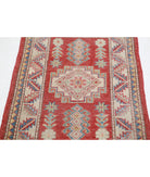 Kazak 2'2'' X 3'7'' Hand-Knotted Wool Rug 2'2'' x 3'7'' (65 X 108) / Red / Ivory