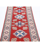 Kazak 2'10'' X 9'9'' Hand-Knotted Wool Rug 2'10'' x 9'9'' (85 X 293) / Red / Ivory