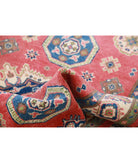 Kazak 3'3'' X 4'10'' Hand-Knotted Wool Rug 3'3'' x 4'10'' (98 X 145) / Red / Ivory