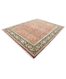 Agra 8'10'' X 11'8'' Hand-Knotted Wool Rug 8'10'' x 11'8'' (265 X 345) / Red / Black