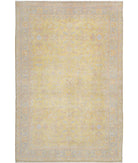 Agra 12'0'' X 18'2'' Hand-Knotted Wool Rug 12'0'' x 18'2'' (268 X 350) / Gold / Grey