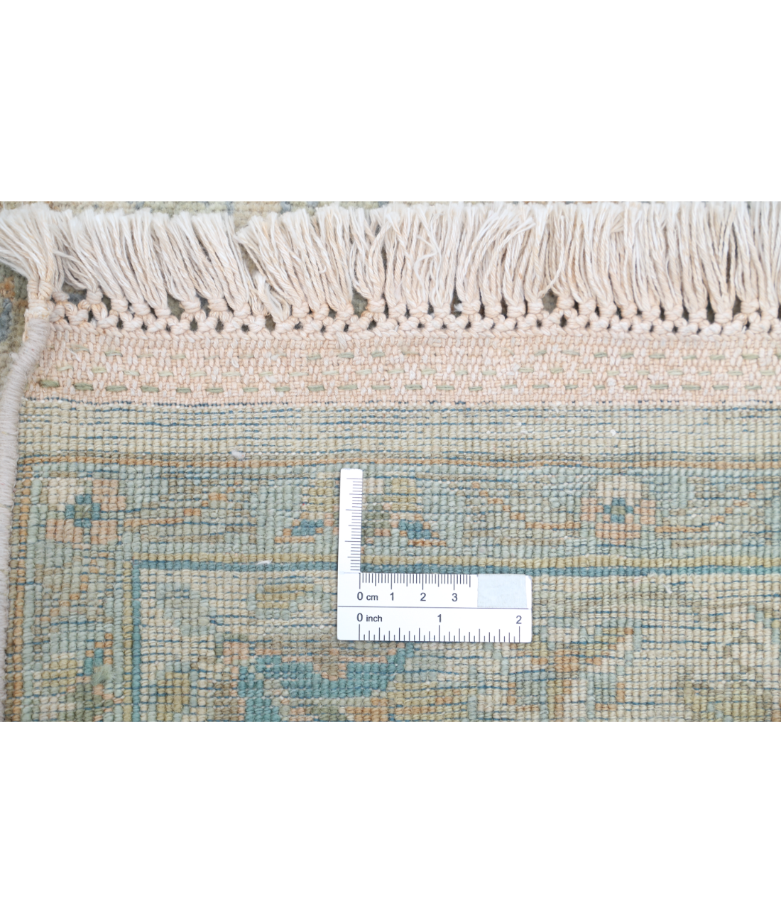 Agra 3'11'' X 6'0'' Hand-Knotted Wool Rug 3'11'' x 6'0'' (75 X 303) / Ivory / Grey