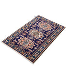 Kazak 2'4'' X 3'7'' Hand-Knotted Wool Rug 2'4'' x 3'7'' (70 X 108) / Blue / N/A