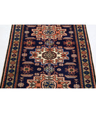 Kazak 2'4'' X 3'7'' Hand-Knotted Wool Rug 2'4'' x 3'7'' (70 X 108) / Blue / N/A