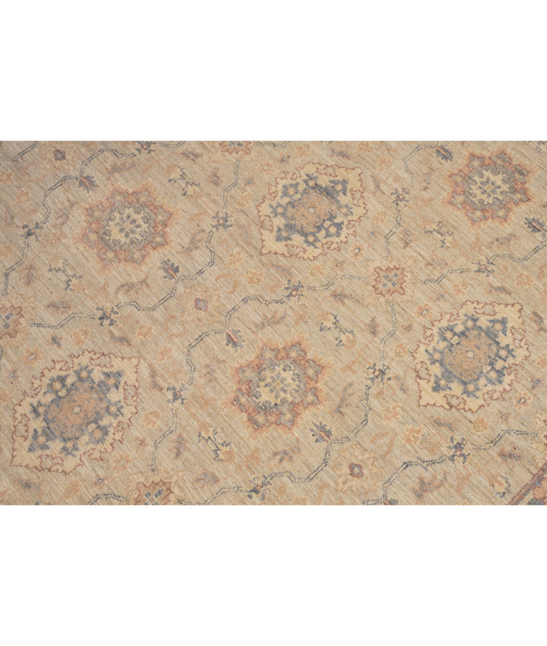 Ariana 5' 11" X 16' 8" Hand-Knotted Wool Rug 5' 11" X 16' 8" (180 X 508) / Grey / Blue
