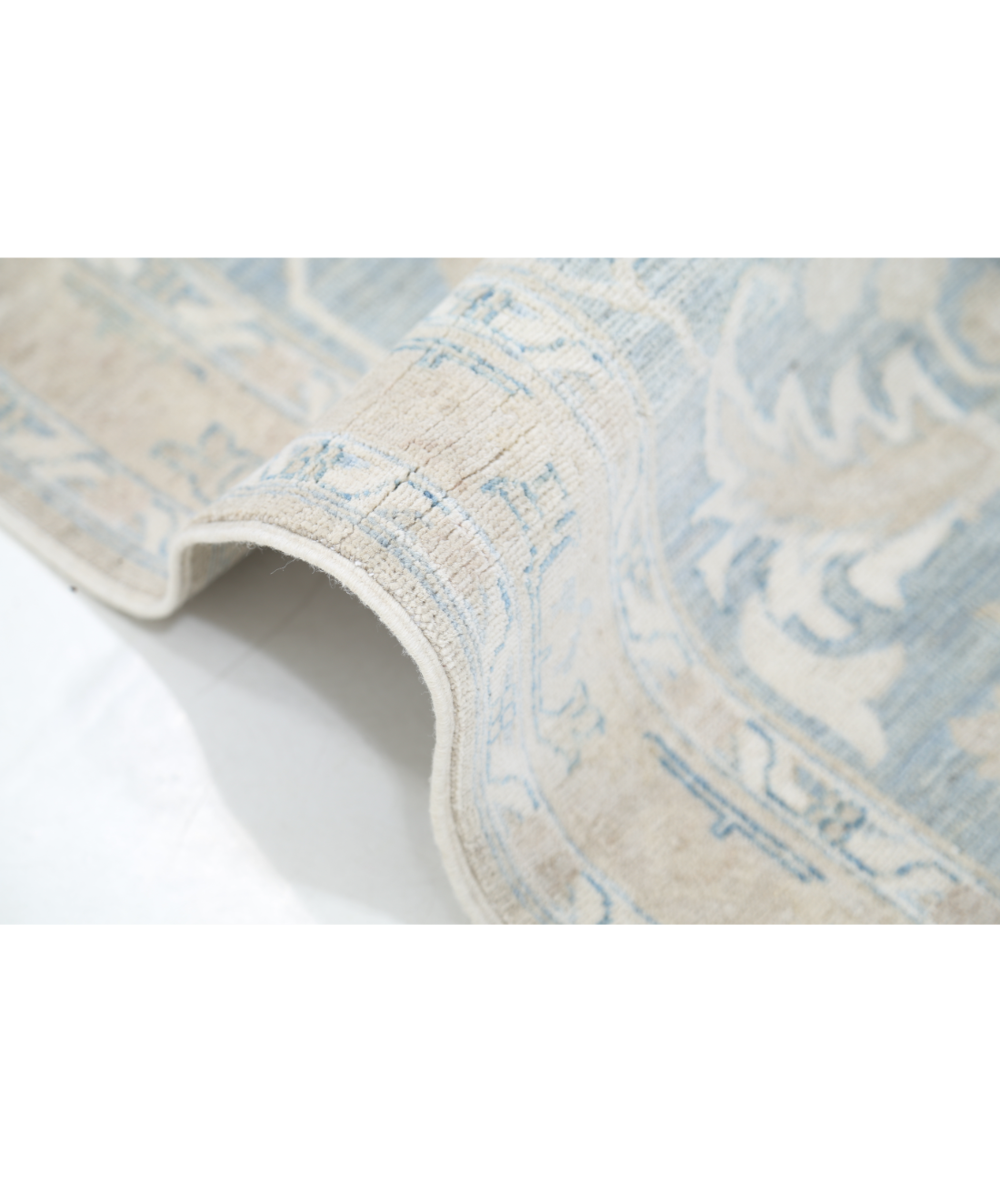 Hand Knotted Ariana Wool Rug 8' 9" X 11' 9" 8' 9" X 11' 9" (267 X 358) / Brown / Blue