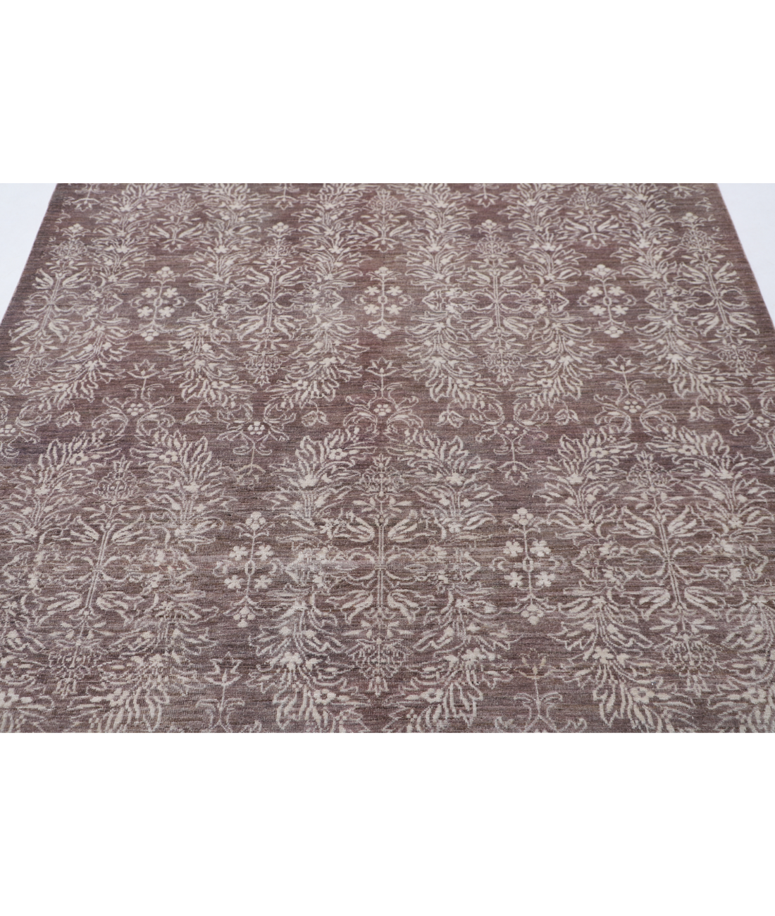 Hand Knotted Artemix Wool Rug 5' 11" X 8' 7" 5' 11" X 8' 7" (180 X 262) / Brown / Brown