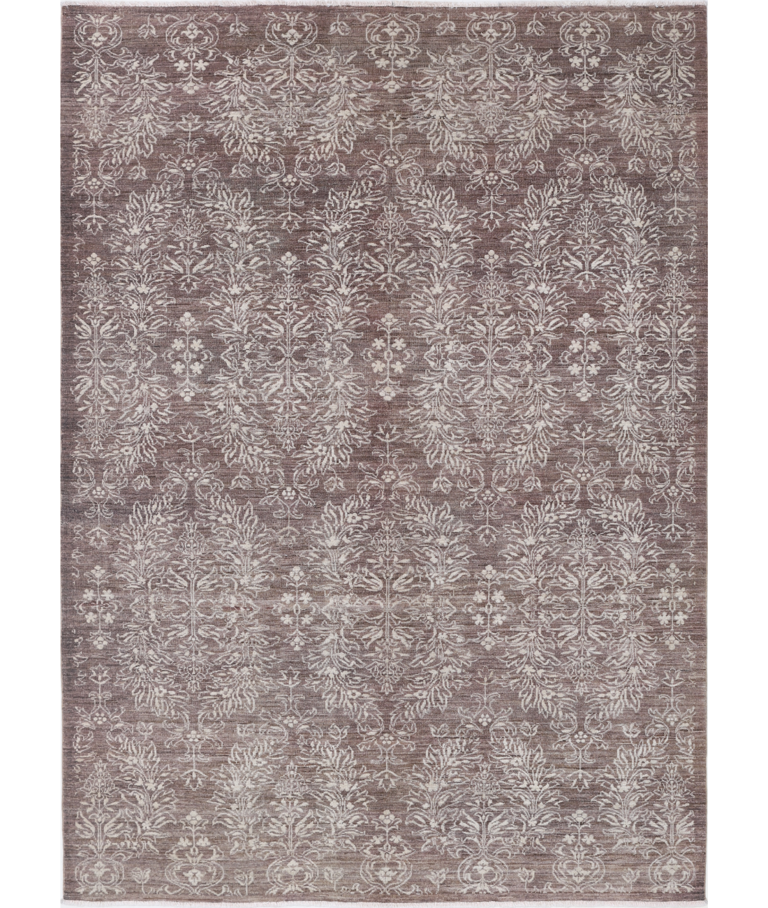 Hand Knotted Artemix Wool Rug 5' 11" X 8' 7" 5' 11" X 8' 7" (180 X 262) / Brown / Brown