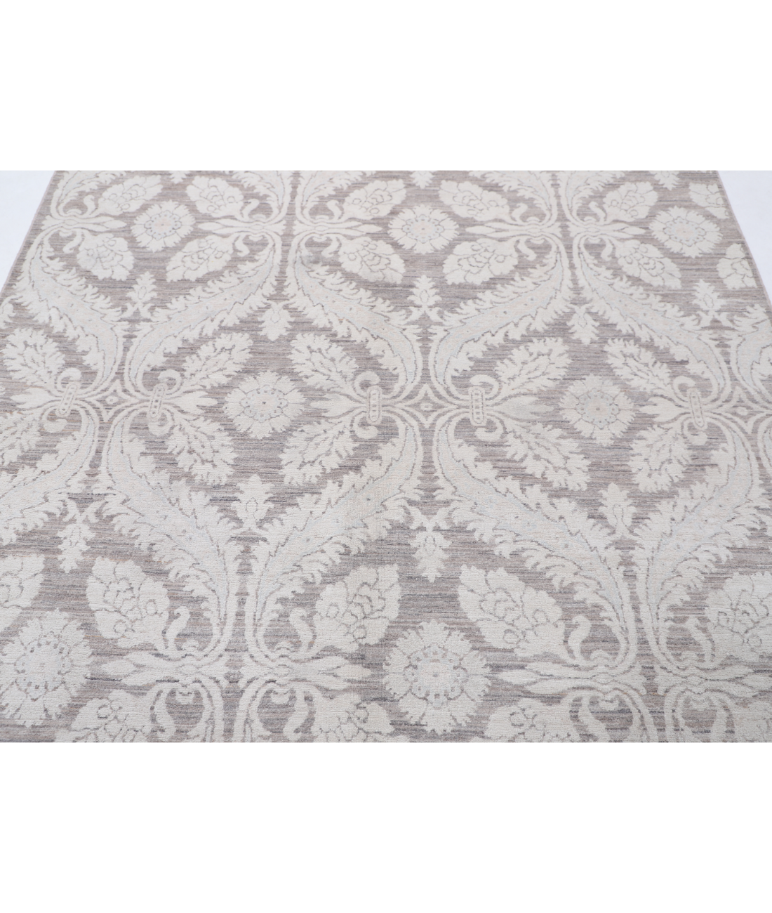 Hand Knotted Artemix Wool Rug 6' 2" X 8' 1" 6' 2" X 8' 1" (188 X 246) / Brown / Ivory