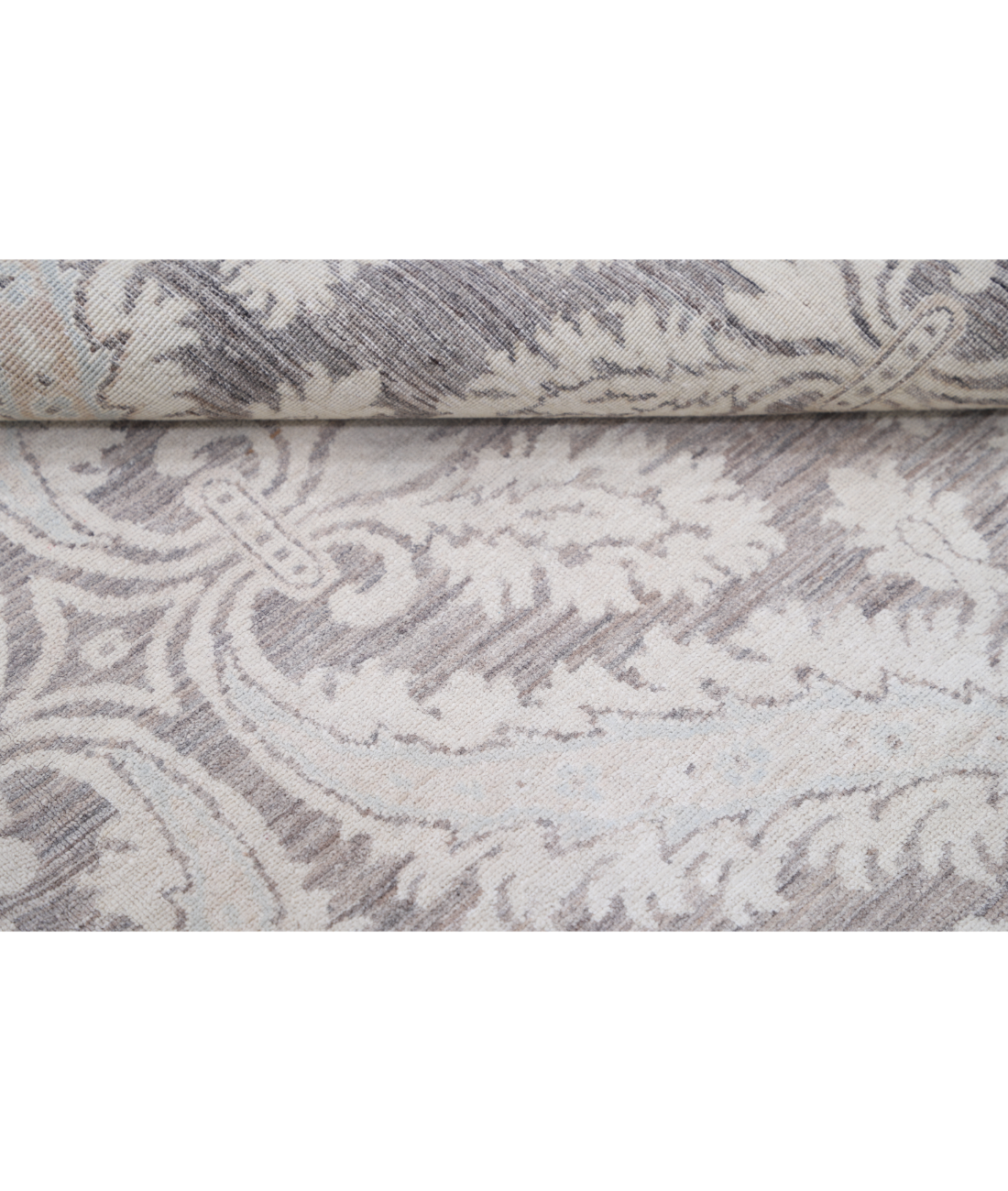 Hand Knotted Artemix Wool Rug 6' 2" X 8' 1" 6' 2" X 8' 1" (188 X 246) / Brown / Ivory