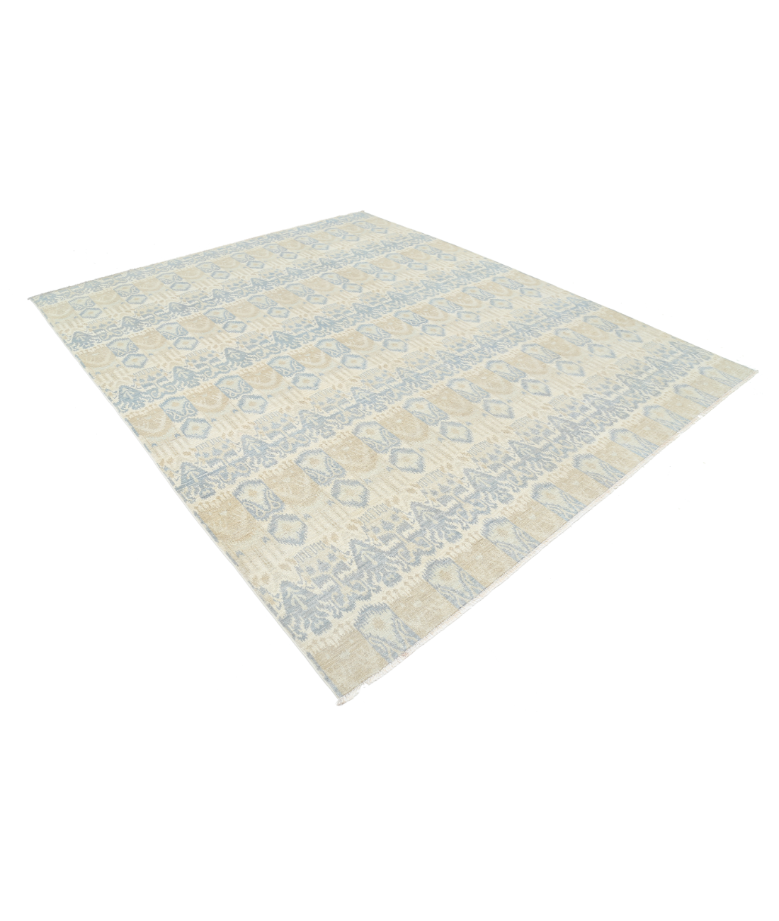 Hand Knotted Artemix Wool Rug 8' 3" X 10' 1" 8' 3" X 10' 1" (251 X 307) / Ivory / Blue