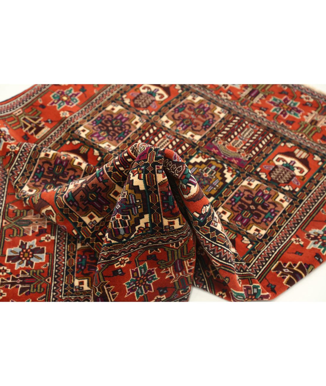 Baluch 3'3'' X 4'8'' Hand-Knotted Wool Rug 3'3'' x 4'8'' (98 X 140) / Multi / Rust