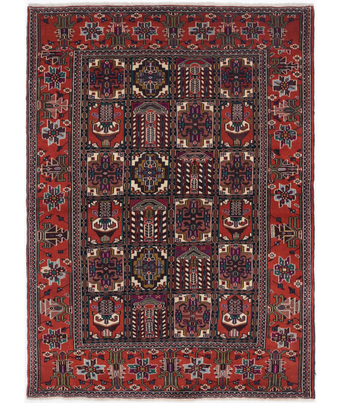 Baluch 3'3'' X 4'8'' Hand-Knotted Wool Rug 3'3'' x 4'8'' (98 X 140) / Multi / Rust