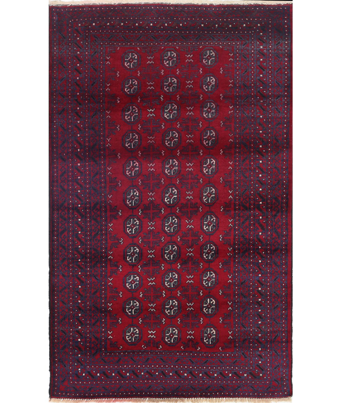 Baluch 3'0'' X 4'9'' Hand-Knotted Wool Rug 3'0'' x 4'9'' (90 X 143) / Red / N/A