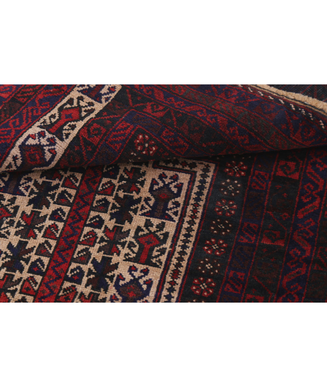 Baluch 2'10'' X 4'11'' Hand-Knotted Wool Rug 2'10'' x 4'11'' (85 X 148) / Red / N/A
