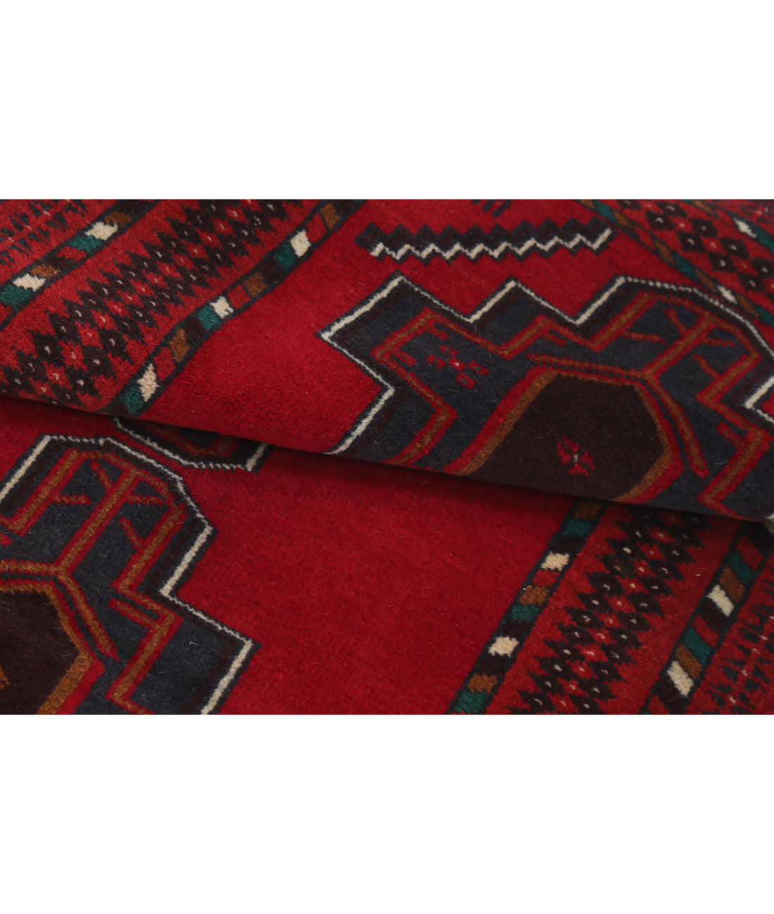 Baluch 2'8'' X 4'10'' Hand-Knotted Wool Rug 2'8'' x 4'10'' (80 X 145) / Red / N/A