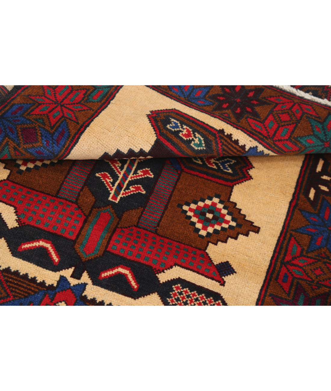 Baluch 2'11'' X 4'6'' Hand-Knotted Wool Rug 2'11'' x 4'6'' (88 X 135) / Red / N/A