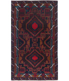 Baluch 2'9'' X 4'9'' Hand-Knotted Wool Rug 2'9'' x 4'9'' (83 X 143) / Red / N/A
