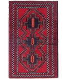 Baluch 2'10'' X 4'6'' Hand-Knotted Wool Rug 2'10'' x 4'6'' (85 X 135) / Red / N/A