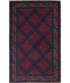 Baluch 2'10'' X 4'7'' Hand-Knotted Wool Rug 2'10'' x 4'7'' (85 X 138) / Red / N/A