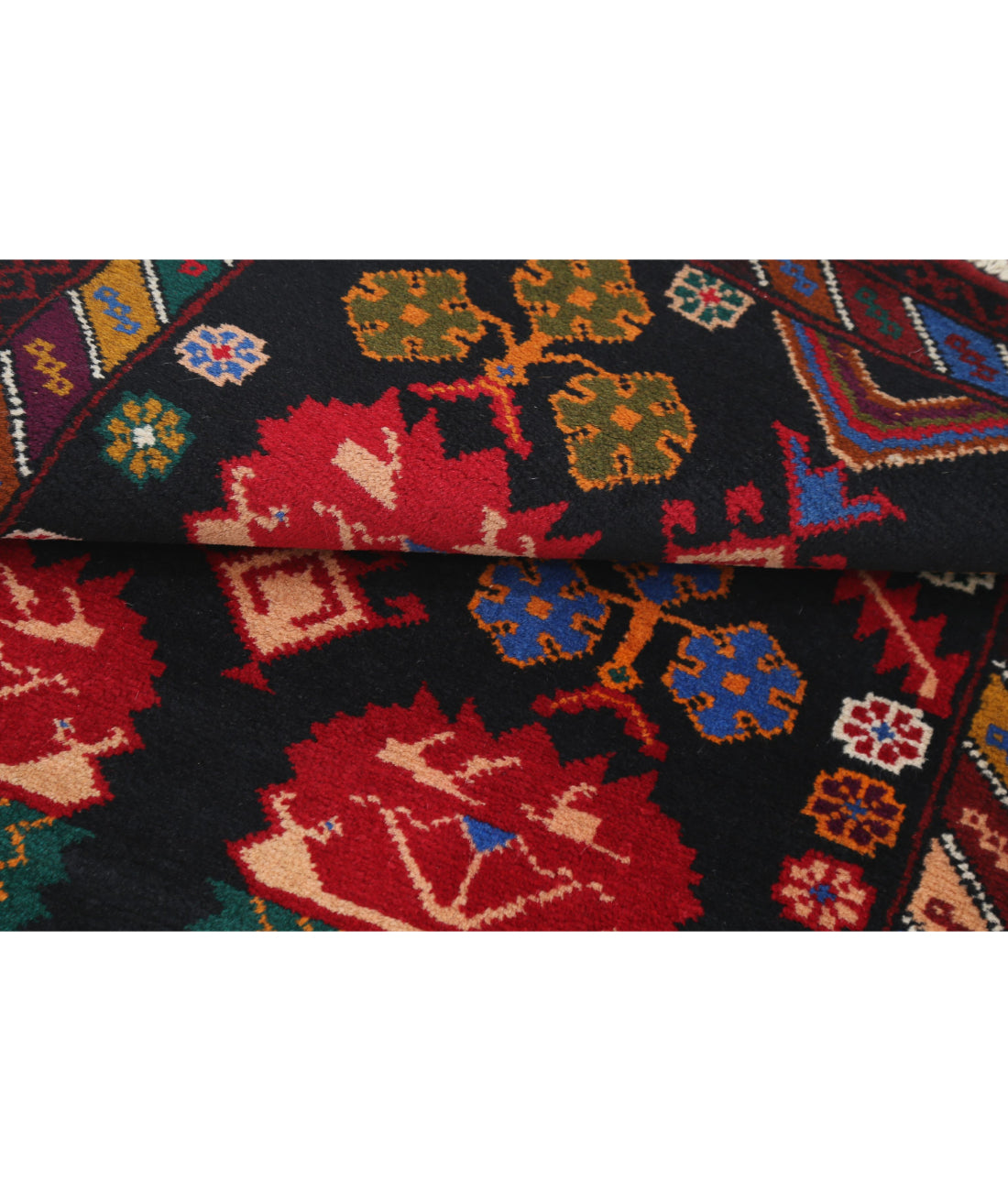 Baluch 2'11'' X 4'5'' Hand-Knotted Wool Rug 2'11'' x 4'5'' (88 X 133) / Red / N/A