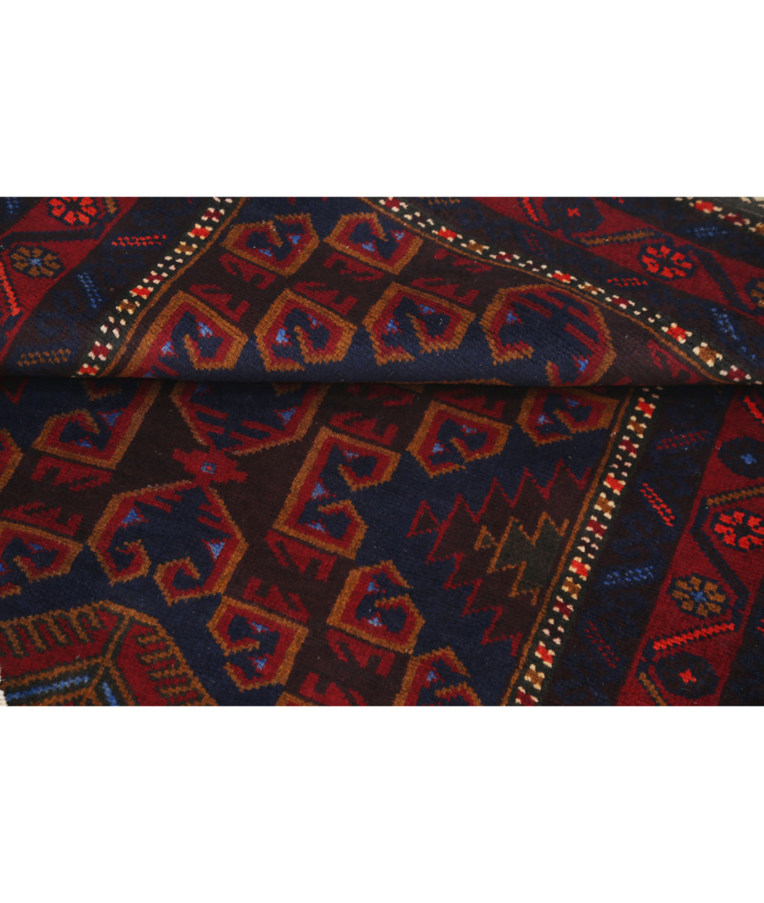 Baluch 2'11'' X 5'0'' Hand-Knotted Wool Rug 2'11'' x 5'0'' (88 X 150) / Red / N/A