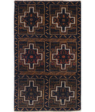 Baluch 2'10'' X 4'9'' Hand-Knotted Wool Rug 2'10'' x 4'9'' (85 X 143) / Red / N/A