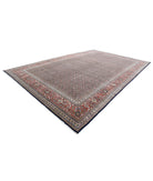 Bijar 11'8'' X 18'2'' Hand-Knotted Wool Rug 11'8'' x 18'2'' (273 X 353) / Blue / Red