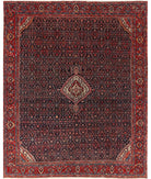 Bijar 10'0'' X 12'4'' Hand-Knotted Wool Rug 10'0'' x 12'4'' (300 X 370) / Blue / Red